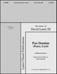 Pax Domine SSATBB choral sheet music cover